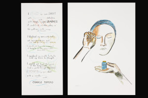 I Sewed My Eyes Shut Diptych